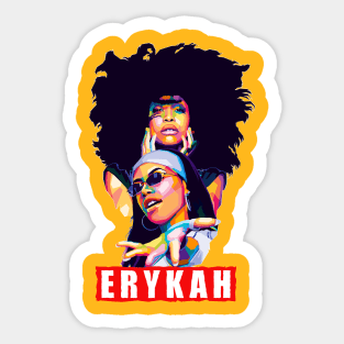 Erykah Wpap Pop Art Sticker